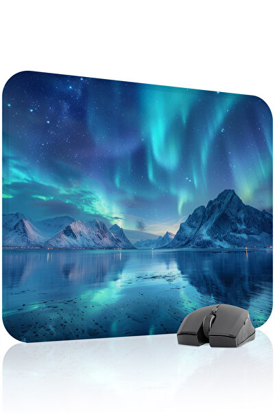mousepad bastir Northern Lights Non-Slip Stitched Rubber Gamer Mousepad V1 - ...