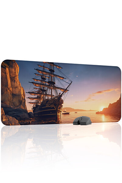 mousepad bastir Gemi Ship Non-Slip Stitched Rubber Gamer Mousepad V2 - 90X40 ...