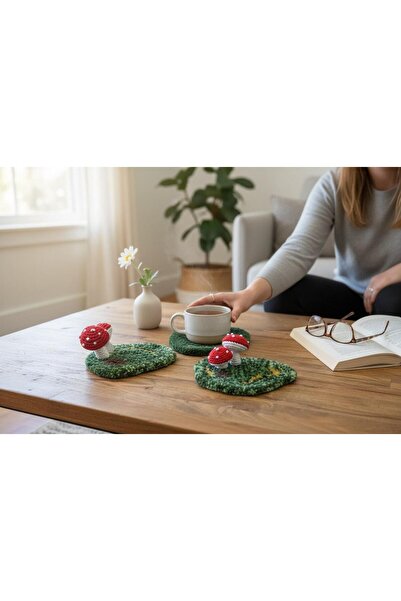 Craft CRAFTSİS Tufting İşleme Bardak Altlığı (1 ADET)