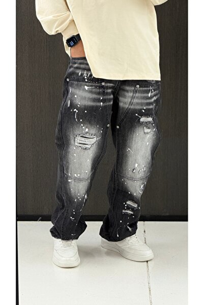 Urban Collection Men's ripped jeans, painted Urbancollection