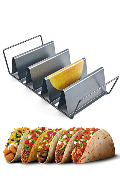 Smart Kitchen 4-Cavity Steel Taco Baking Mold