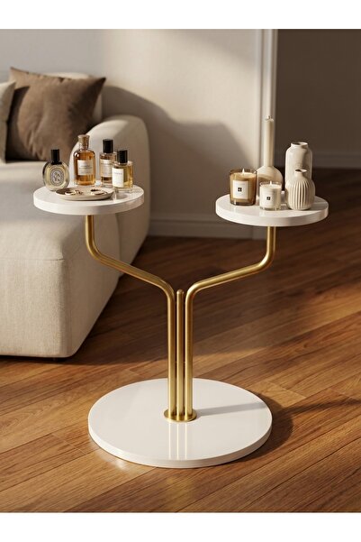 Fec Reklam 2 KOL DEKORATİF YAN SEHPA ÇİÇEKLİK SAKSILIK SAKSI STANDI KAHVE ÇAY...