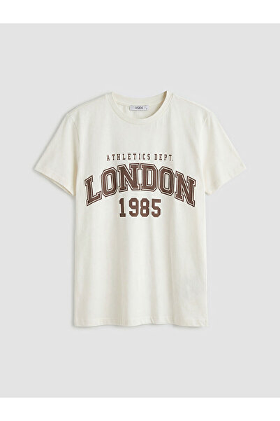 LC Waikiki Peak New Season Crew Neck London Printed Women's T-Shirt