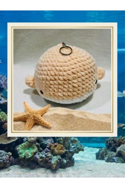 Generic Handmade Cotton Crochet WHALE Doll Toy for Kids & Baby Gifts (PEARL)