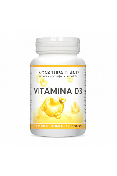 Bionatura Plant Vitamina D3 - 2.000 UI /cps - 100 cps softgel | Supliment pen...