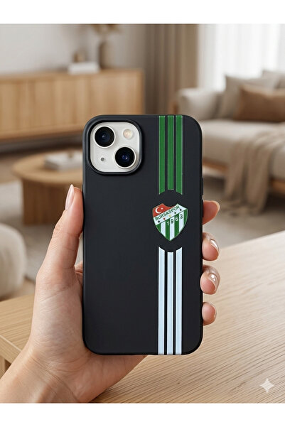 Poyem Aksesuar iPhone 13 and 14 Compatible Bs Stripe Fan Case Embossed