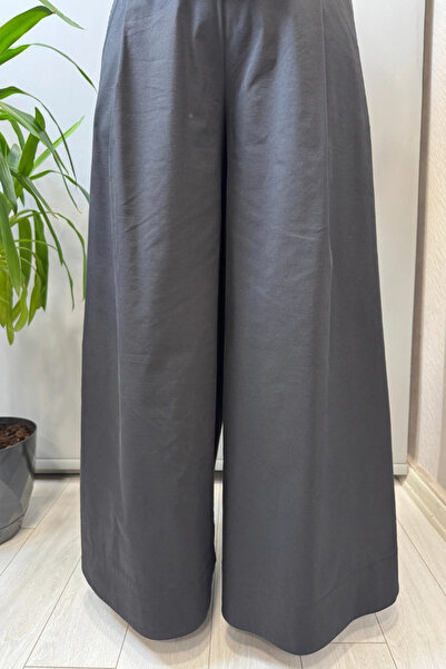 clande Wide Leg Palazzo Trousers Black 2601-1013