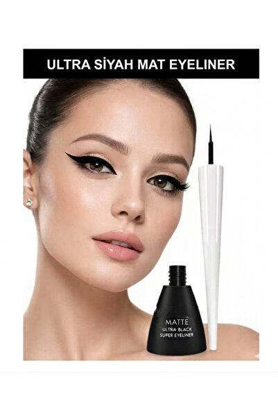 SİBELA BEAUTY GÜZEL GÖRMEK GÜZEL DÜŞÜNDÜRÜR ULTRA SİYAH, İNCE FIRÇA EYELİNER