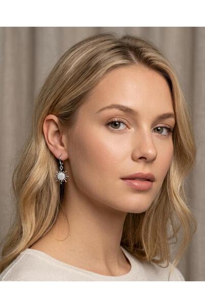 Mutenaura Stainless Steel Sun Earrings