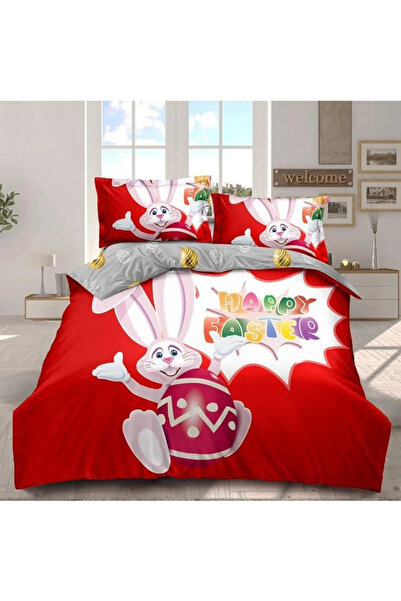 Super Design Pucioasa 4-piece bedding set, Finet, Easter Bunny Pattern "Happy...