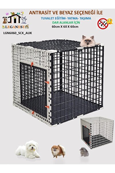 Leganest 62X62X 60cm Köpek, Kedi, Tavşan, Tavuk 3,2cmx 4,5cm Aralıklı RENK Se...