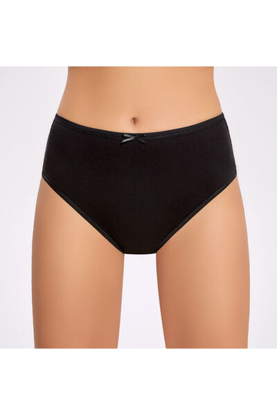 İlke Women's Cotton Thick Edged Bow Detailed Ribbed Large Size 12-Piece Bato ...