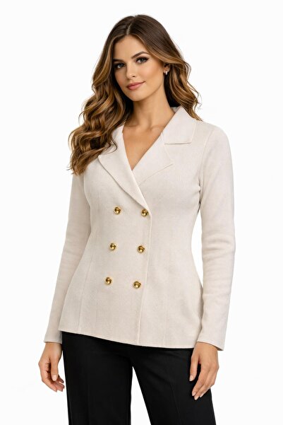 lavella Cardigan tricotat cu cu două rânduri de nasturi nasturi pentru femei ...