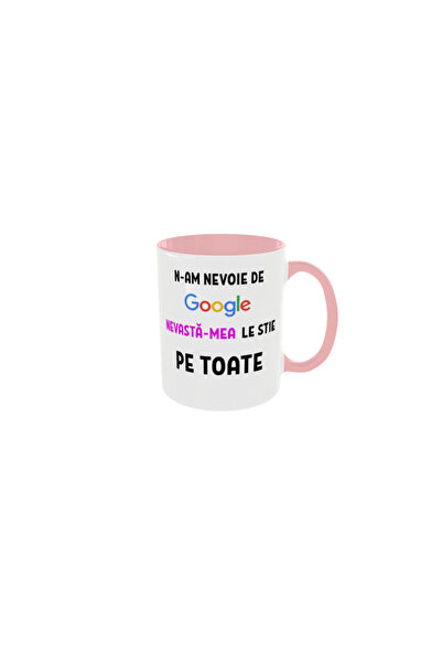 OEM Cana personalizata nevasta google , 350ml – cadoul ideal pentru orice ocazie