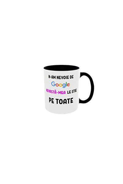 OEM Cana personalizata nevasta google , 350ml – cadoul ideal pentru orice ocazie