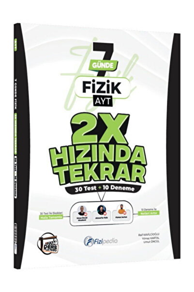 Alan Yayınları Fizipedia AYT Fizik 7 Günde 2X Hızında Tekrar Deneme