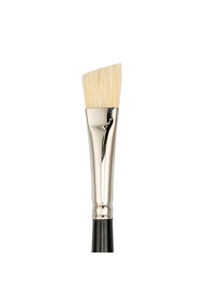 Bigpoint 258A Series Natural White Bristle Side Cut Brush No: 1/2 X 12 Pieces