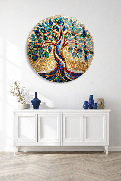 TAULART MĂRIMEA PENTRU MASA DIN STICLA ROTUNDA INTRACTABILĂ – DESIGN ARTISTIC...