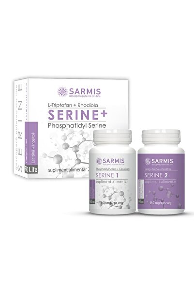 Sarmis Evolution Serine+ - 2x60 cps veg pentru stres și somn