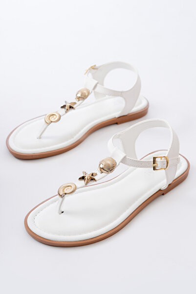 SEEM Ariel Seashell ženske papuče, bele sandale