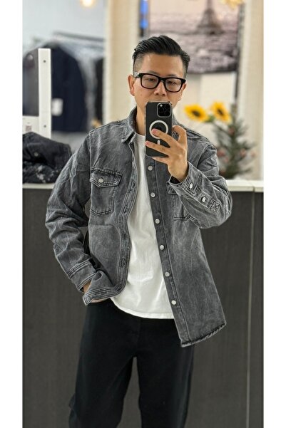 Urban Collection Urbancollection gray denim shirt