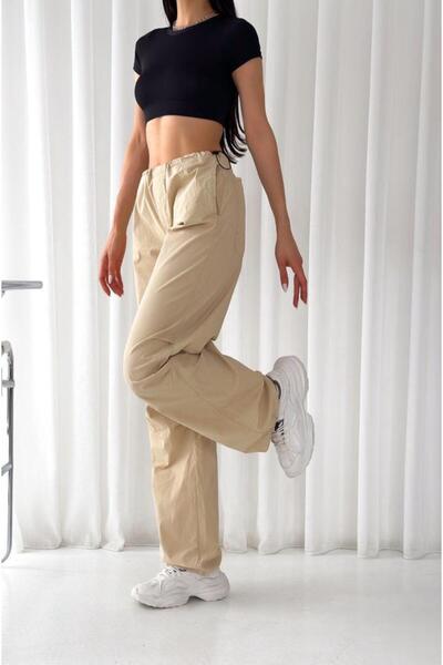 DENİKK Trend Soft Textured Parachute Fabric Waist and Leg Elasticated Adjusta...