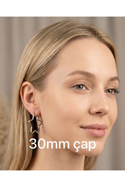 Mutenaura 316L Stainless Steel Hoop Earrings (30-35-45-70 mm)