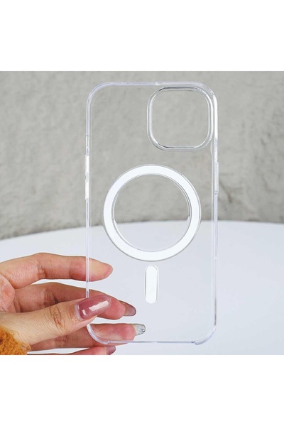 EPRO iPhone 15 Pro Max MagSafe Şarj Özellikli Sararmaz Orta Sertlikte Yüksek ...