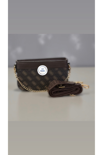 Gözde Mağazacılık Women's Hand Shoulder Bag with Column and Chain Strap