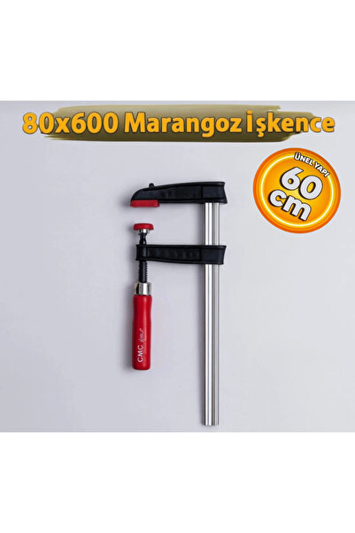 CMC Tools CMC6933 F Tipi Güçlü Marangoz İşkence Sıkıştırma Mengene Kıskaç 80x...