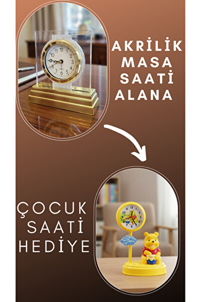 Markasız ucuz Akrilik masa saati alana çocuk saati hediye