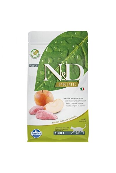 N&D Hrană uscată pentru pisici, Mistreț, Măr, 1.5 Kg