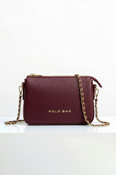 POLO BAG Women's 3-Compartment Chain Long Strap New Season Accessory Hand & S...