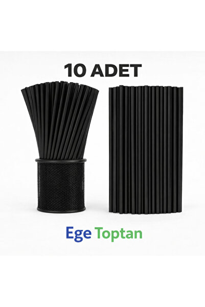EGE TOPTAN GIDA Ege Wholesale Black Pipettes 10 Pieces