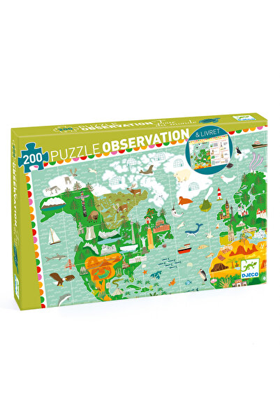 djeco Puzzle de observație în jurul lumii