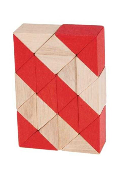 Fridolin IQ Puzzle 3D Șarpe Joc de Logică - Roșu