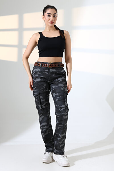 sports here Regular Fit Cargo Pocket Pack Commando/Military Camouflage Patter...