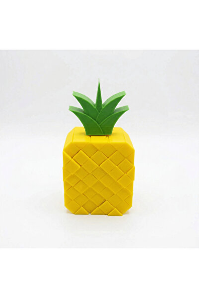 Atatuğ Hediyelik 3D Printed Pixel Pineapple Fidget Stress Toy - Geometric Pin...