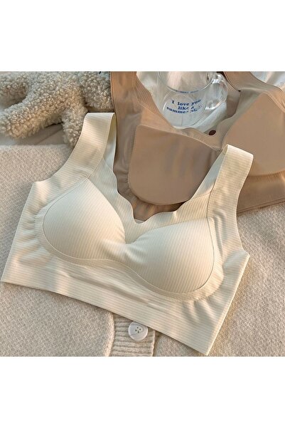 Ankaboss Bra Anti-Sagging Wire-Free Seamless Breathable Comfortable Gathering...