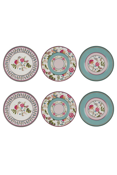 Lucky Art Florine Bone 20 Cm 6Lı Tabak Seti