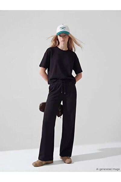 LC Waikiki Γυναικείο παντελόνι φόρμας Soft Touch με ελαστική μέση (S6)