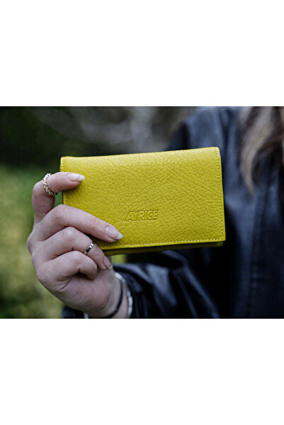 Ayrice Leather Yüksek Kaliteli Hakiki Deri Kadın Cüzdanı