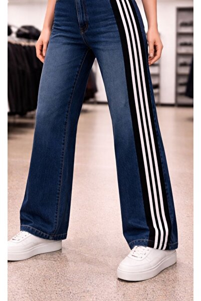 couis Non-Lycra High-Waisted Wide-Leg Jeans