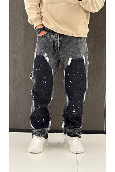 Urban Collection Men's jeans with painted pattern Urbancollection