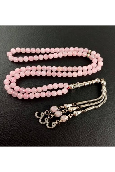 best bioenerji taş terapi Pink Quartz 99-Piece Dhikr Prayer Beads – the Pures...