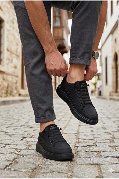 fort Lukas Noka Comfortable Lightweight Rubber Laced Linen Sneaker Men's Shoes