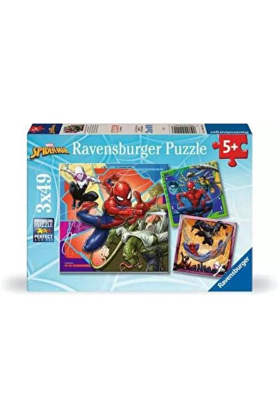 RAVENSBURGER 3x49 Parça Puzzle Marvel Spider Man 120041153