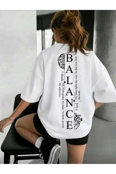 DİVİN New Season Printed Fabric Oversized T-Shirt