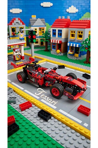 Tessari Building Blocks Racing Car F1 Red (503 pieces)