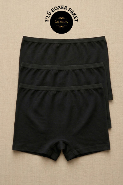 MORESS Elastan Kadın Boxer Külot %95 Pamuk %5 Elastan